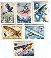 Briefmarken "Flugzeuge, Hubschrauber". Polen
