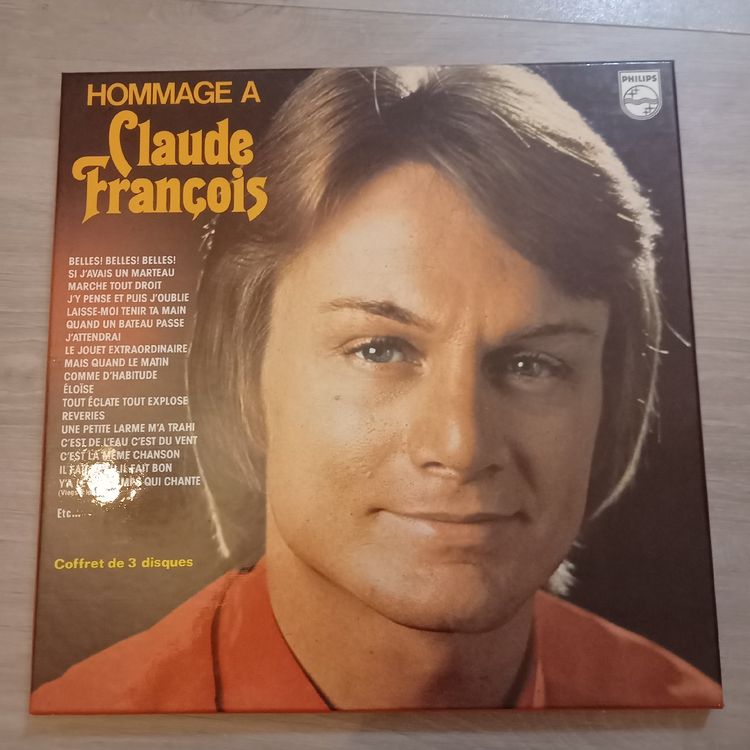 Claude François coffret 3 disques vinyles