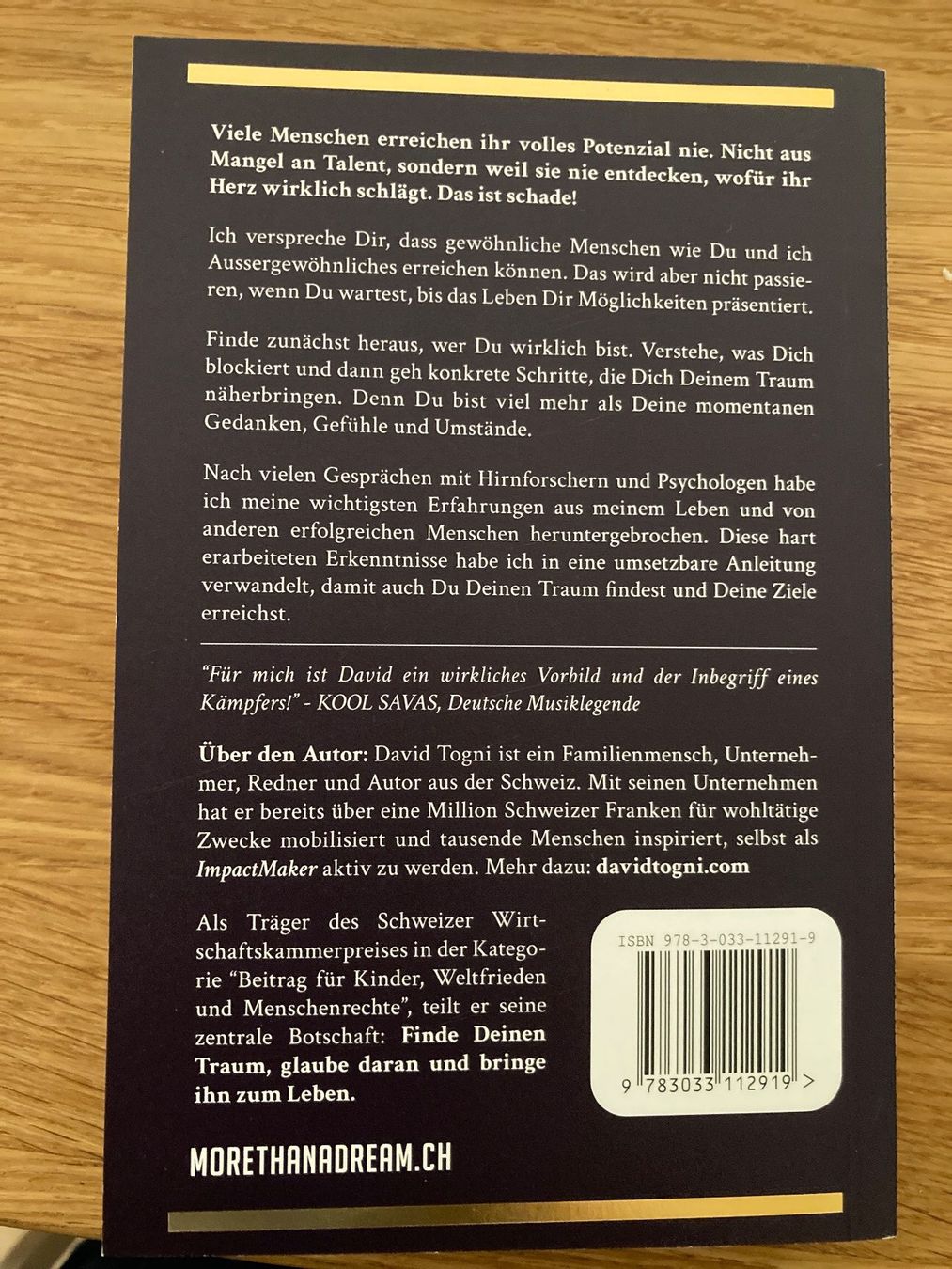 Bücher: Buch "More Than a Dream" von David Togni – Neu (gemäss Beschreibung) aus Winterthur von Quilterin 1