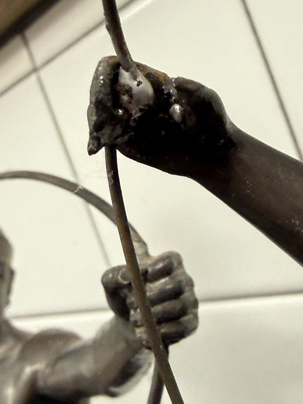 Figuren: Antike Bronze Figuren, Marmorsockel, ca. 1920 – Gebraucht aus Zürich von leo0105 5