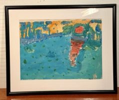 Framed Abstract Expressionist Painting - Signed Artwork