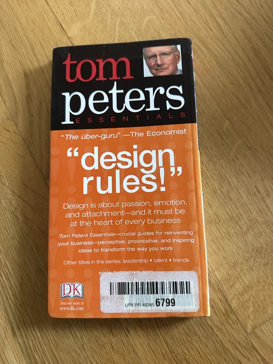 Bücher: Tom Peters Essentials: Design (DK) – Gebraucht aus Zürich von jet_lw5r 1
