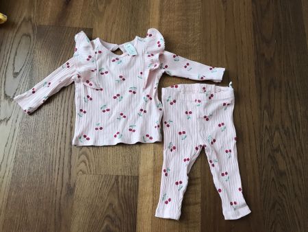 Baby Set rosa Grösse 68 Kirschen H&M
