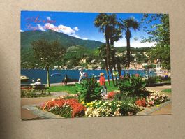 Ascona Lago Maggiore Tessin Partie am See belebt