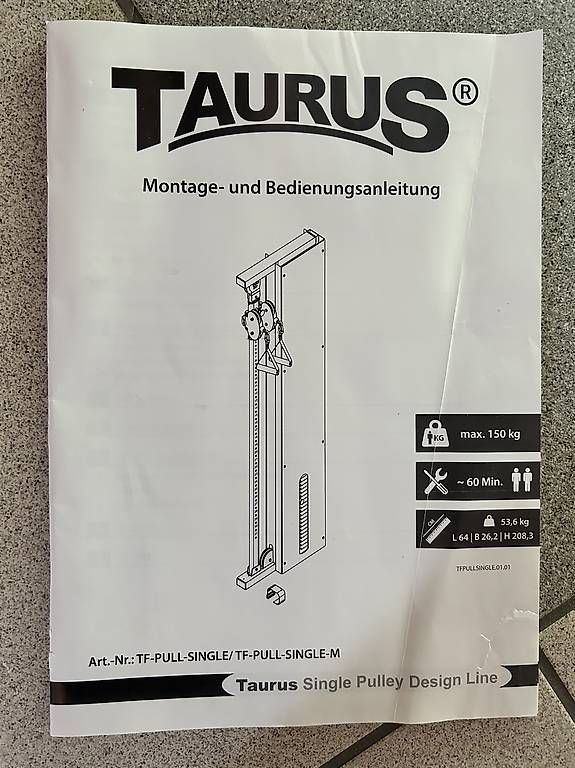 Hometrainer: Taurus - Kabelzug – Gebraucht aus Kaisten von Sommaren