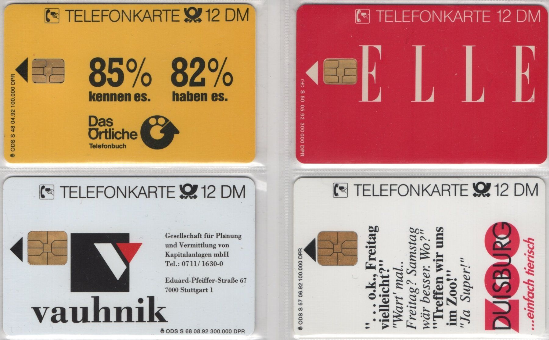 Schede telefoniche: 4 volle deutsche Telefonkarten der S-Serie – Nuovo (secondo la descrizione) da Eglisau venduto da Chperfins 1