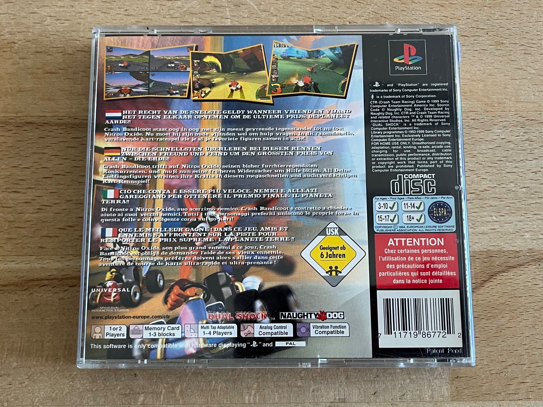 Sony Giochi: CTR Crash Team Racing, Sony PlayStation PS1 – Usato da Thalwil venduto da ranx 4