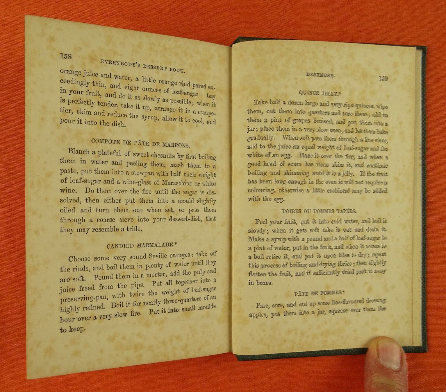 Bücher: FOREIGN DESSERTS FOR ENGLISH TABLES 1862 – Gebraucht aus Grüningen von Kartensammler 9