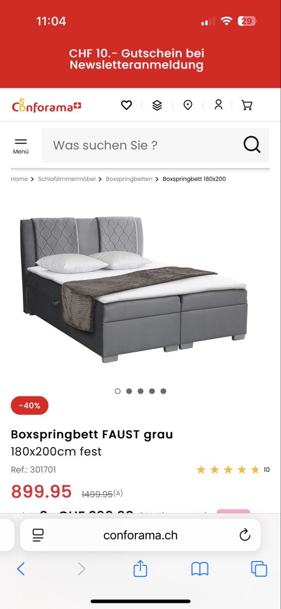 Betten: Boxspringbett 180x200 – Gebraucht aus Zürich von anj_7dxs 3