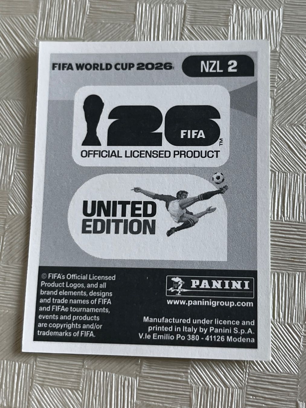 Panini Carte collezionabili: Panini Fifa World Cup 2026 NZL 2 – Usato da Winterthur venduto da Numero1 1