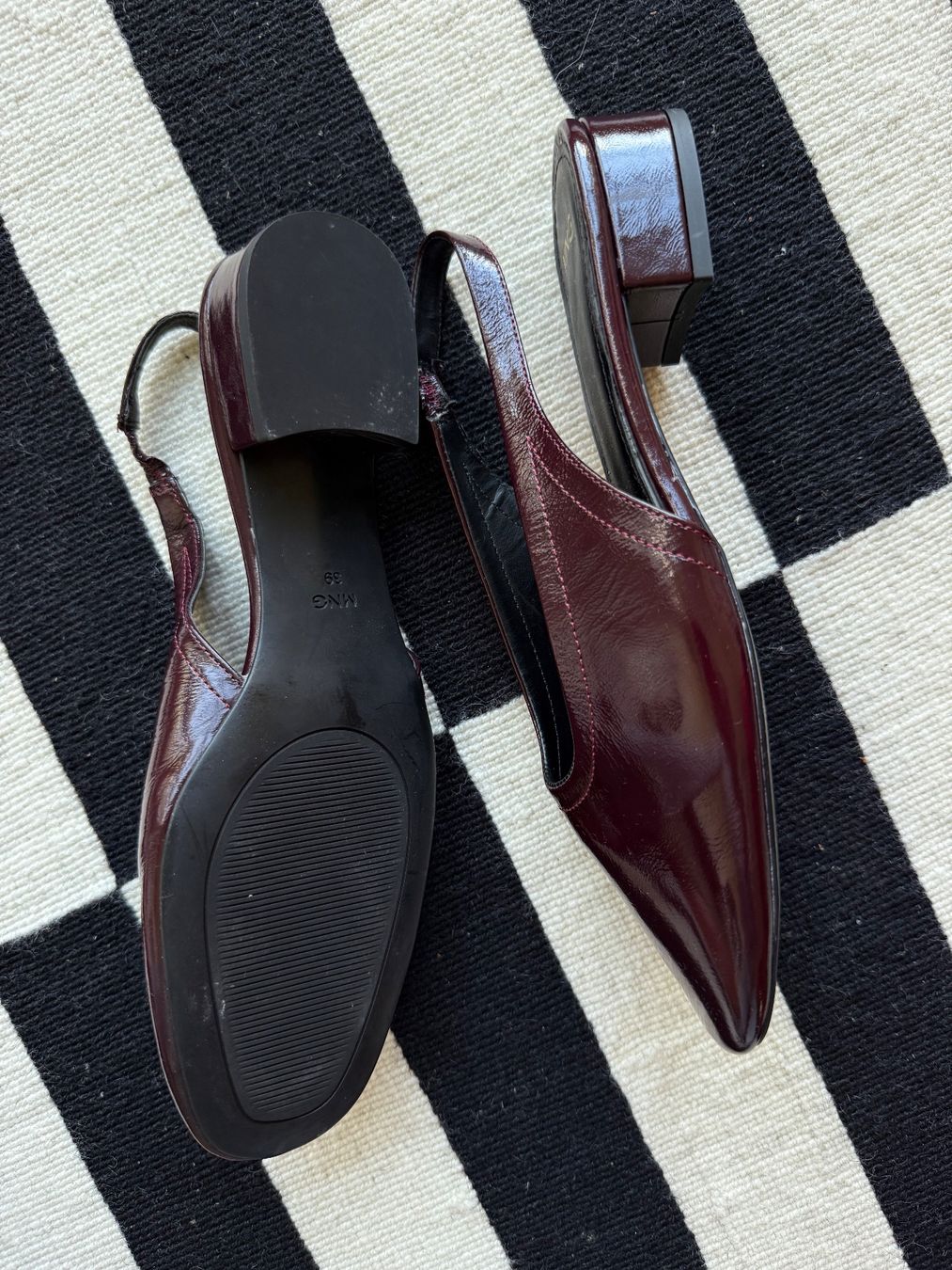 Mango Scarpe da donna: Leder Ballerinas Weinrot | Mango | 38/39 – Nuovo (secondo la descrizione) da Zürich venduto da CSL 3