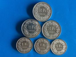 2 + 1 francs  2018-2019-2020  Belles