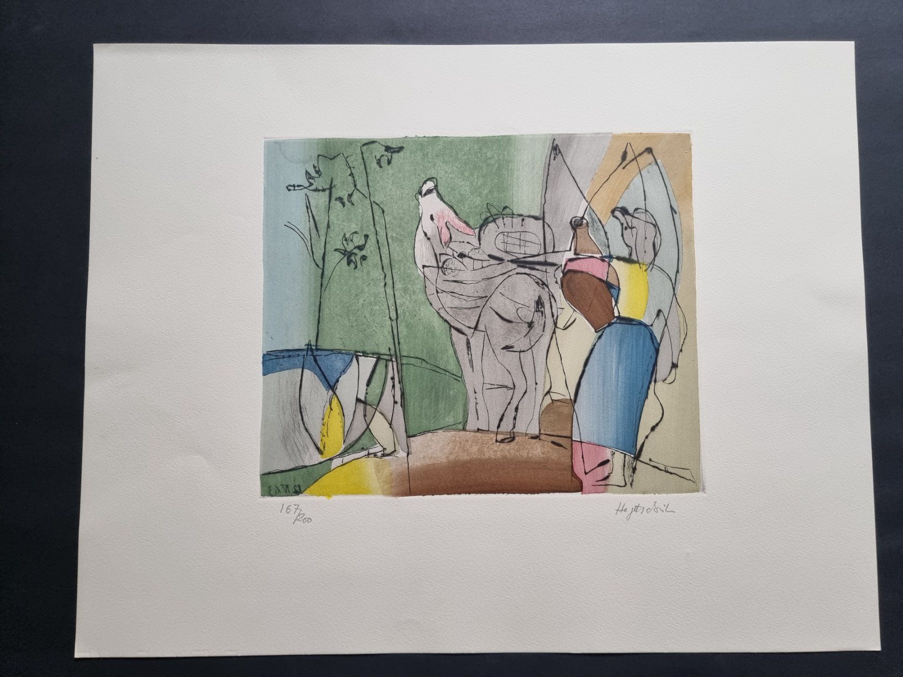 Grafica & Litografie: MAX HEGETSCHWEILER KALTNADELRADIERUNG SIGNIERT NUMMERIERT – Usato da Gersau venduto da grafik-kunst