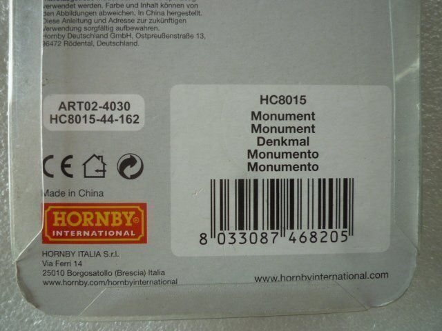 Hornby Modellini di ferrovie: Hornby HC8015 Monuments HO - Denkmal – Nuovo e nell'imballaggio originale da Chevenez venduto da Railpassion 1