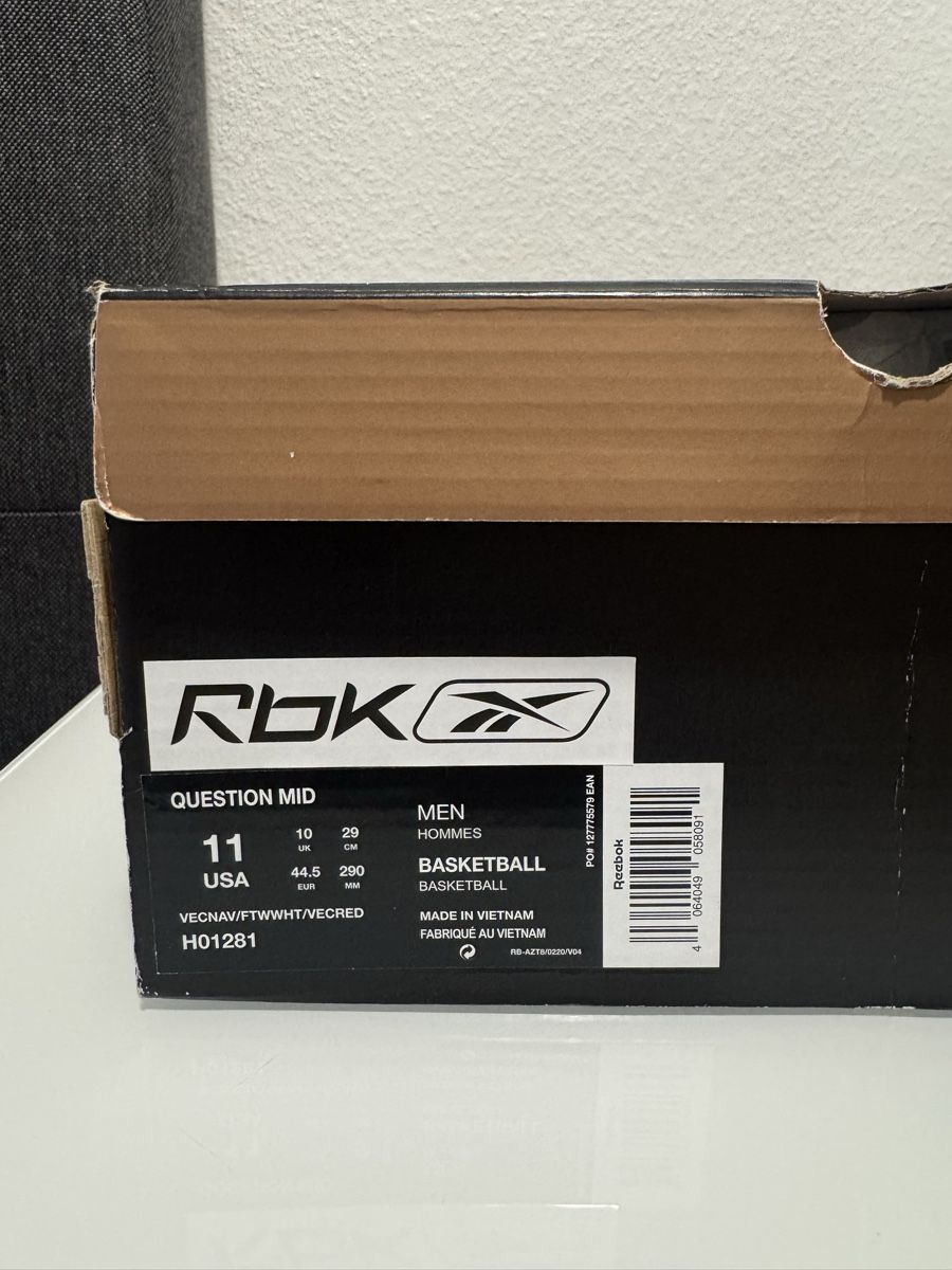 Reebok Scarpe da uomo: Reebok Question Mid – Usato da Fribourg venduto da w4keuplukas 4
