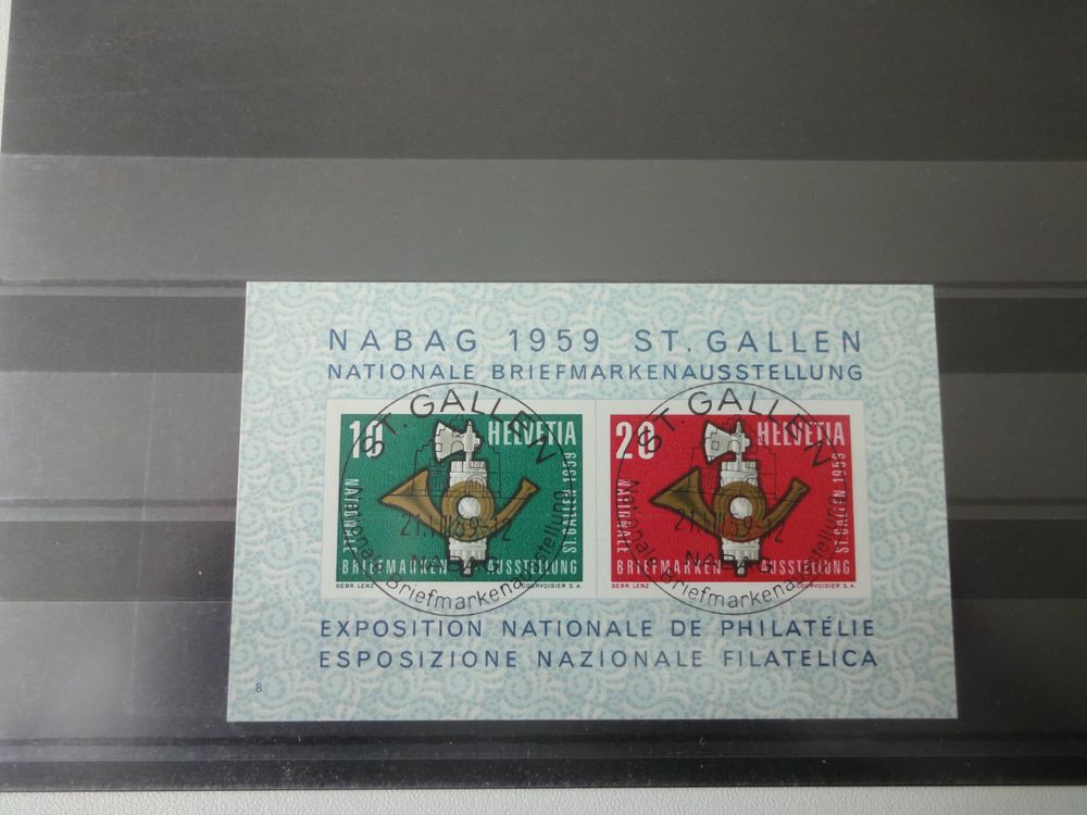 249.) 1959 Block Nabag St. Gallen Briefmarken | Kaufen auf Ricardo