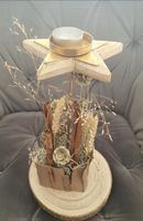 NEU Natur Holzkerzenständer Handarbeit