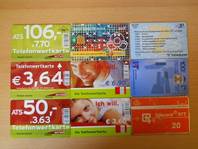 Cartes de téléphone: Telefonwertkarten Set 30 Verschiedene – D'occasion à Boningen par FrediP 2