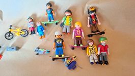 Playmobil Figuren Set, Notfallarzt-Motorrad, Biker, Skater..
