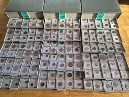 Riesige Welt-Münzsammlung in 3 prall gefüllten Beba-Kästen