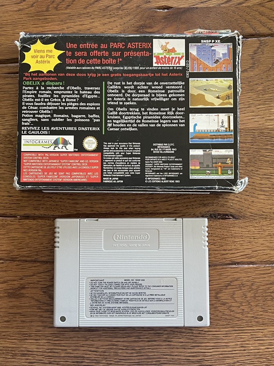 Nintendo Giochi: Asterix Super Nintendo Spiel mit Orginalverpackung gebraucht – Usato da Zuerich venduto da Dorsi 1
