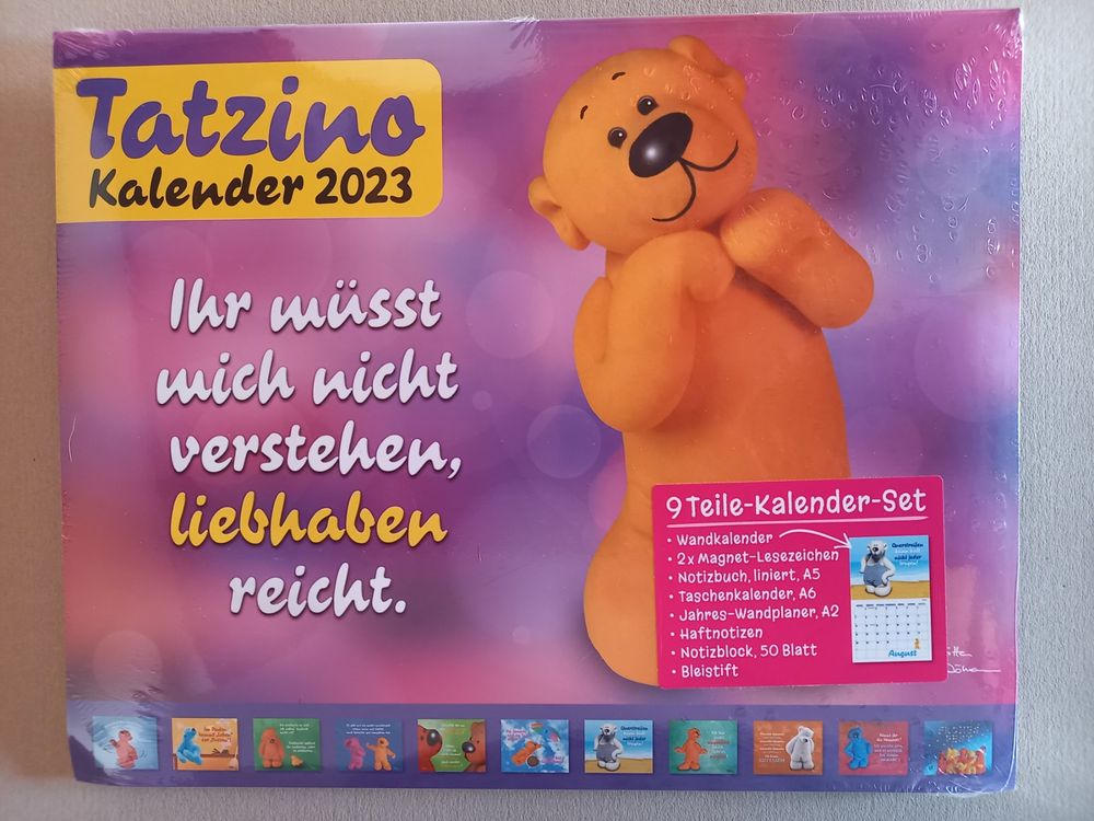 Tatzino Kalender 9-teilig  Kaufen auf Ricardo