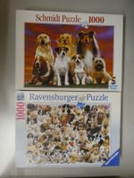 Hunde (Familie) + Hunde-Collage Puzzles je 1'000 Teile