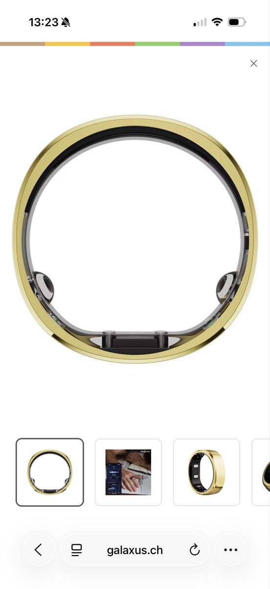 Smartwatch: RingConn Smart Ring Gen2 Gr. 9 in Gold – Gebraucht aus Zürich von kri_d25l 1