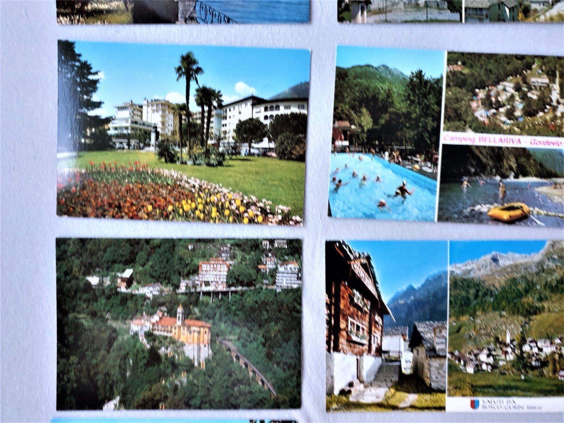 Cartoline postali: (168)  18 Postkarten vom Kanton Tessin – Usato da Schwarzhäusern venduto da Inot3 4