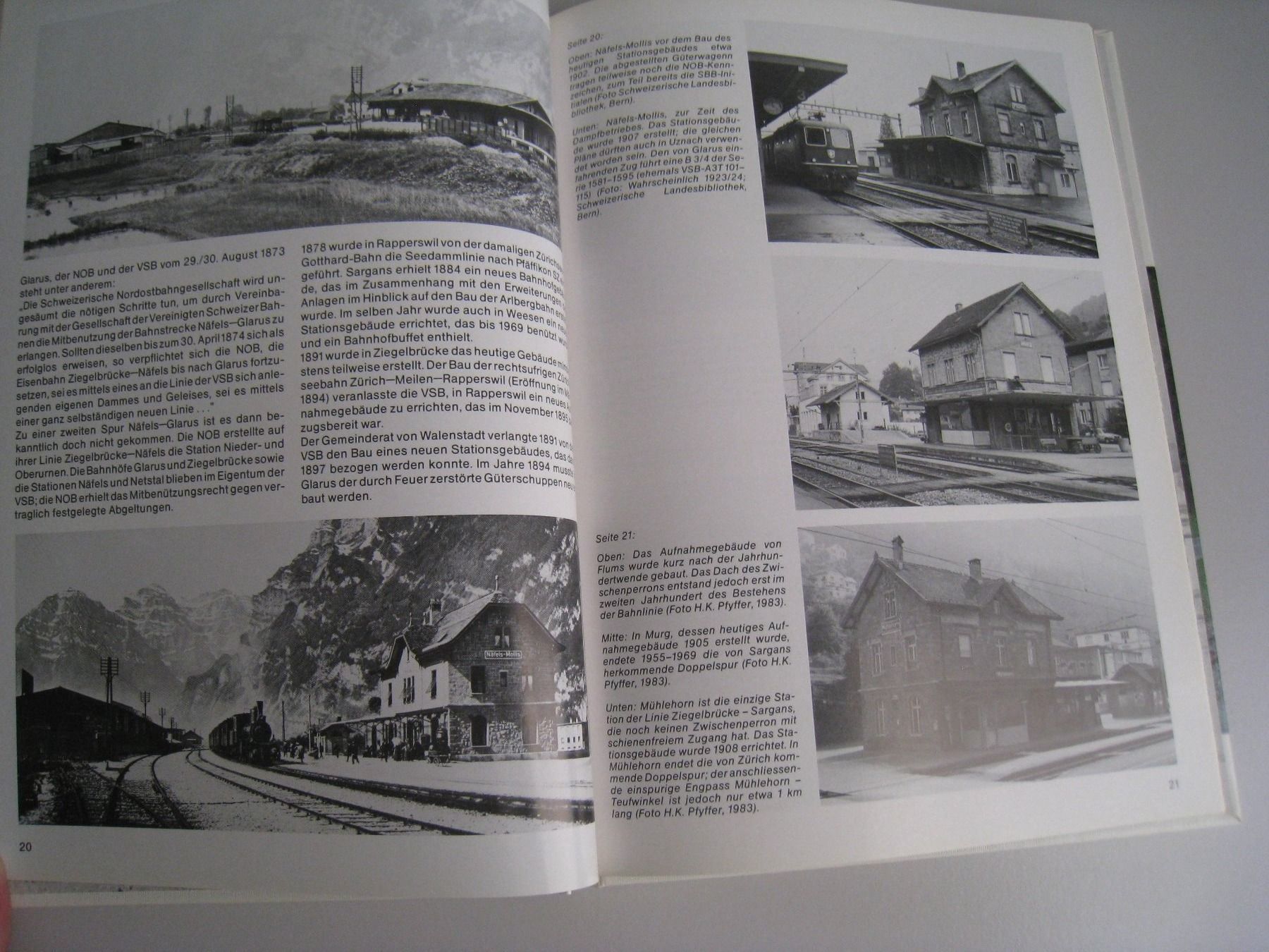 Libri: SBB an Walensee und Linth,  Minirex 1985 – Usato da Buchs ZH venduto da swiss-train 3
