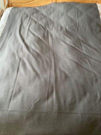 Schöne Tischdecke, gross, 250x150 cm, Polyester, antrazit