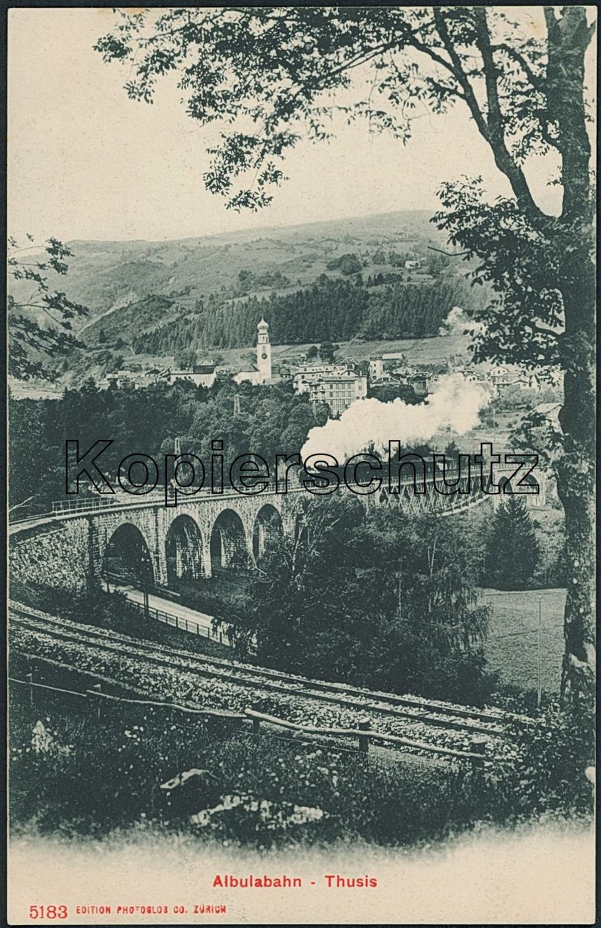 Cartes postales: GR Thusis - Albula Rhätische Bahn RhB – Neuf (Voir description) à Schindellegi par leecollect