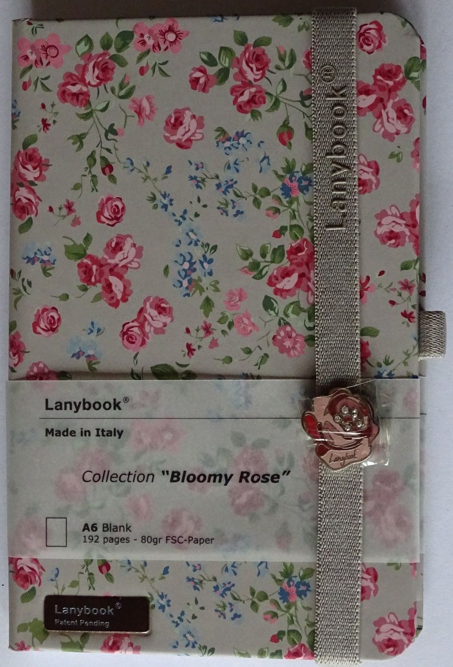 Bücher: Lanybook "Bloomy Rose", blanco, A6 – Neu und originalverpackt aus Ebnat-Kappel von kreuzfalz
