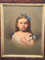 Antikes Gemälde, Mädchen aus 1867,