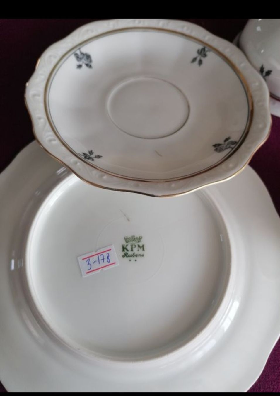 KPM Tasses: KPM Rubens  Set Tasse Untertasse Teller  – D'occasion à Aegerten par Jos_zem 5