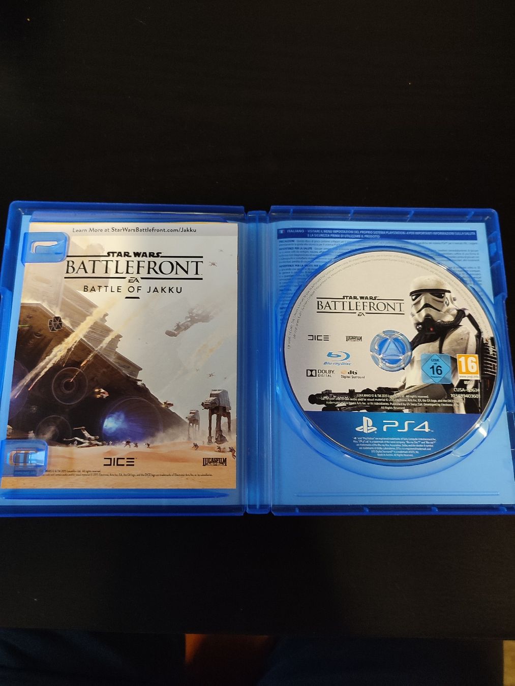 Sony Giochi: Star Wars Battlefront PS4 Game Disc + Case – Usato da Martigny venduto da Errika 3