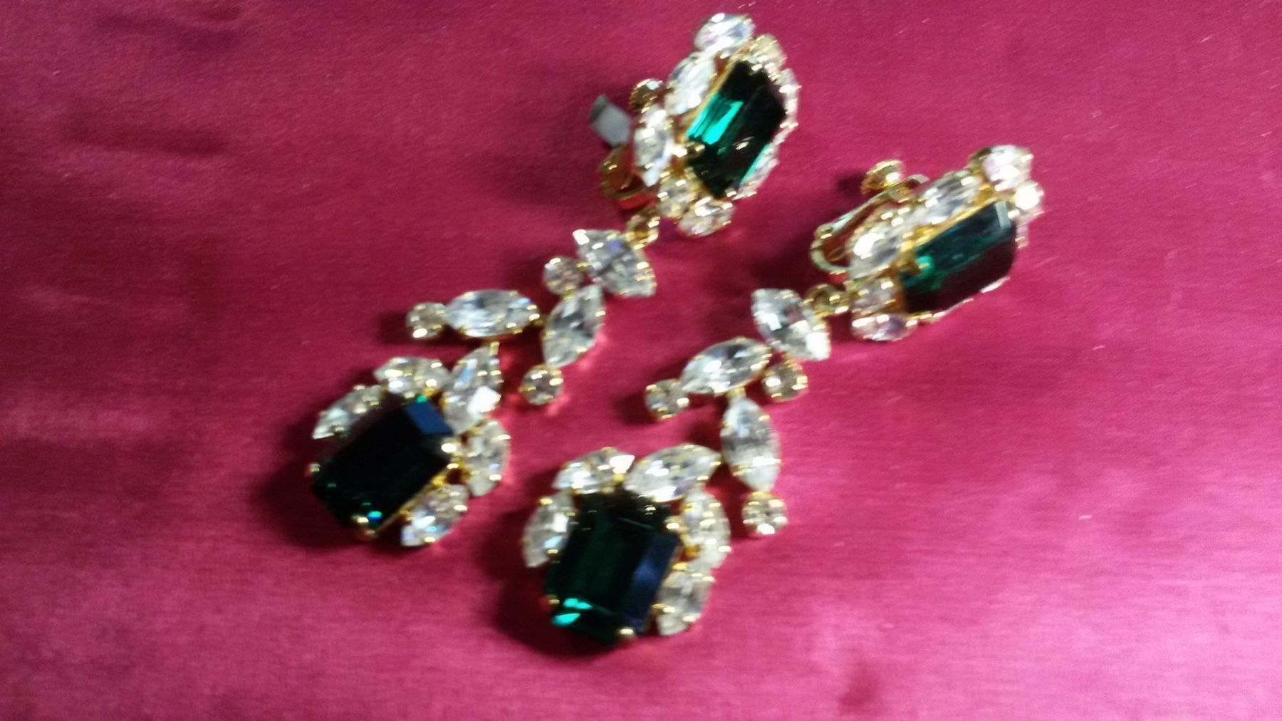 Ohrringe & -stecker: markante Ohrringe mit Strass – Gebraucht aus Bischofszell von Joachim-115