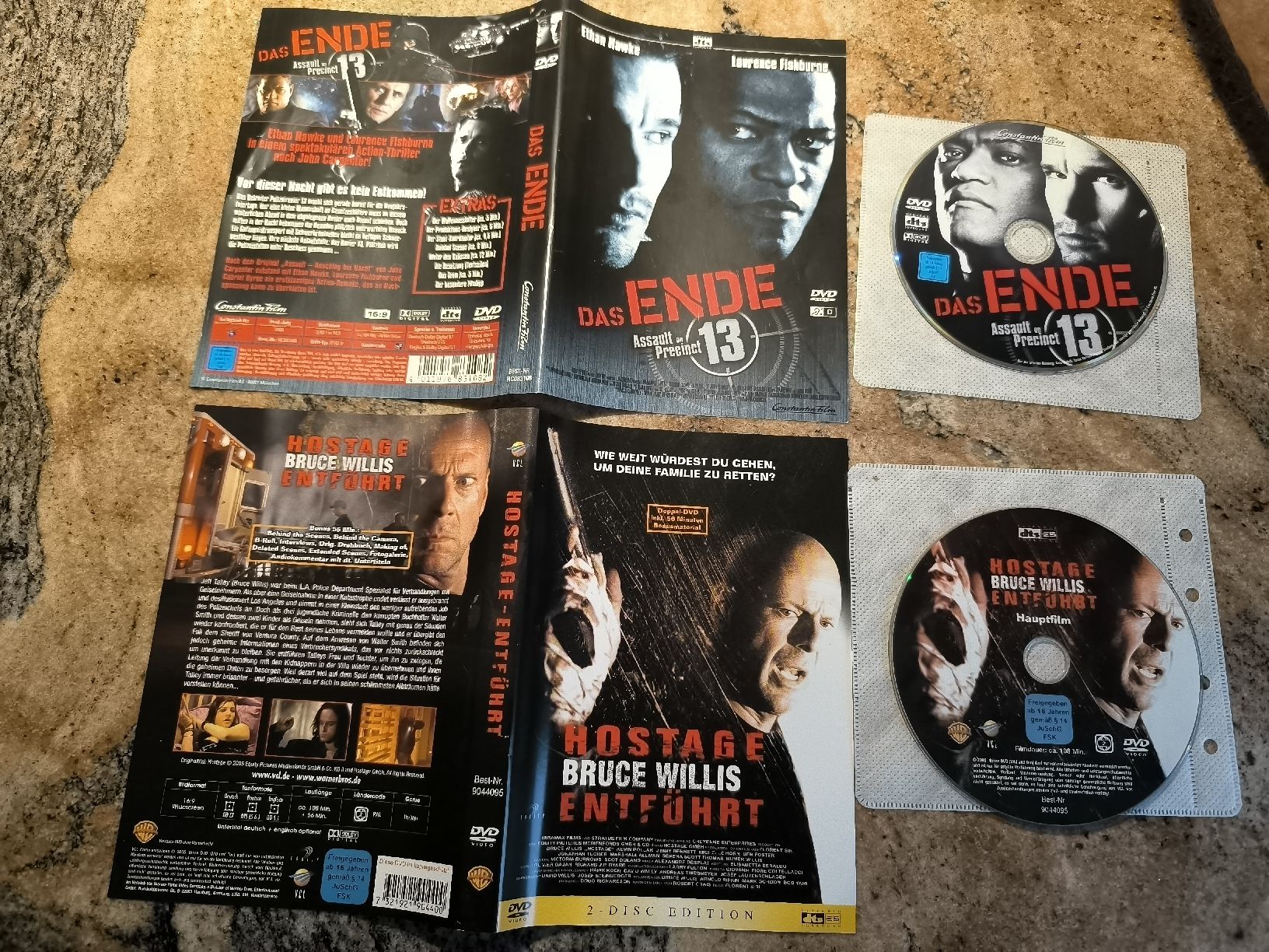 Tutti i DVDs: 2 Filme: Das Ende 13 / Hostage - Bruce Willis DVD Set – Usato da Oberwil b. Zug venduto da Gto469