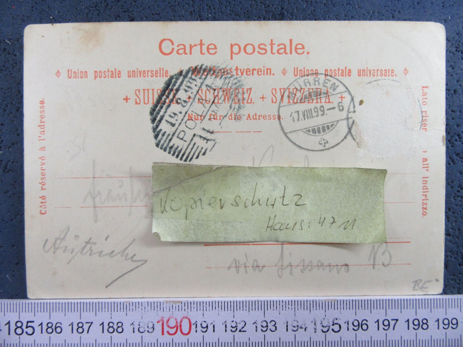 Cartoline postali: MÜRREN 1899 BEO AK – Usato da Ettingen venduto da Hausi4711 1