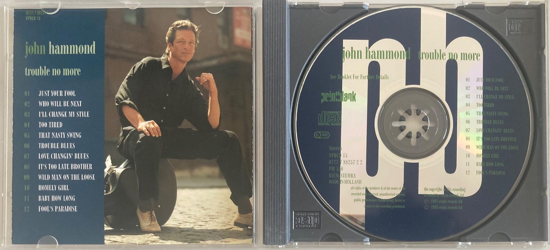 CD: JOHN HAMMOND - TROUBLE NO MORE – Usato da Poliez-Pittet venduto da Newtown-Records 2