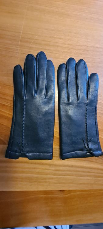 Gants & mitaines : Schöne schwarze Lederhandschuhe Gr. 7 – Neuf (Voir description) à Neftenbach par Aussiefan007