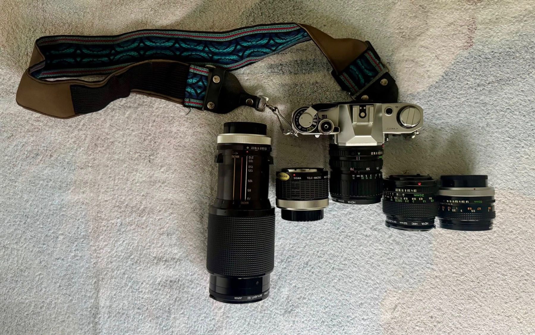 Canon AE 1 et plusieurs objectifs Vivitar Series 1 70 210 (D #39 occasion