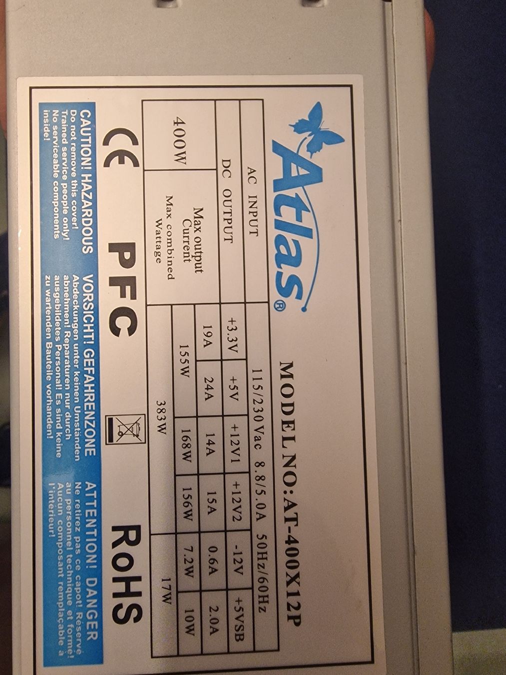 Componenti elettronici: PC Netzteil 400w – Usato da Nussbaumen AG venduto da brunofresco 1
