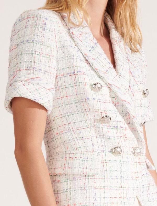 Jacken: VERONICA BEARD Jenny White Multi Short Sleeve Jacket Gr S – Neu (gemäss Beschreibung) aus Ebmatingen von dartim 2