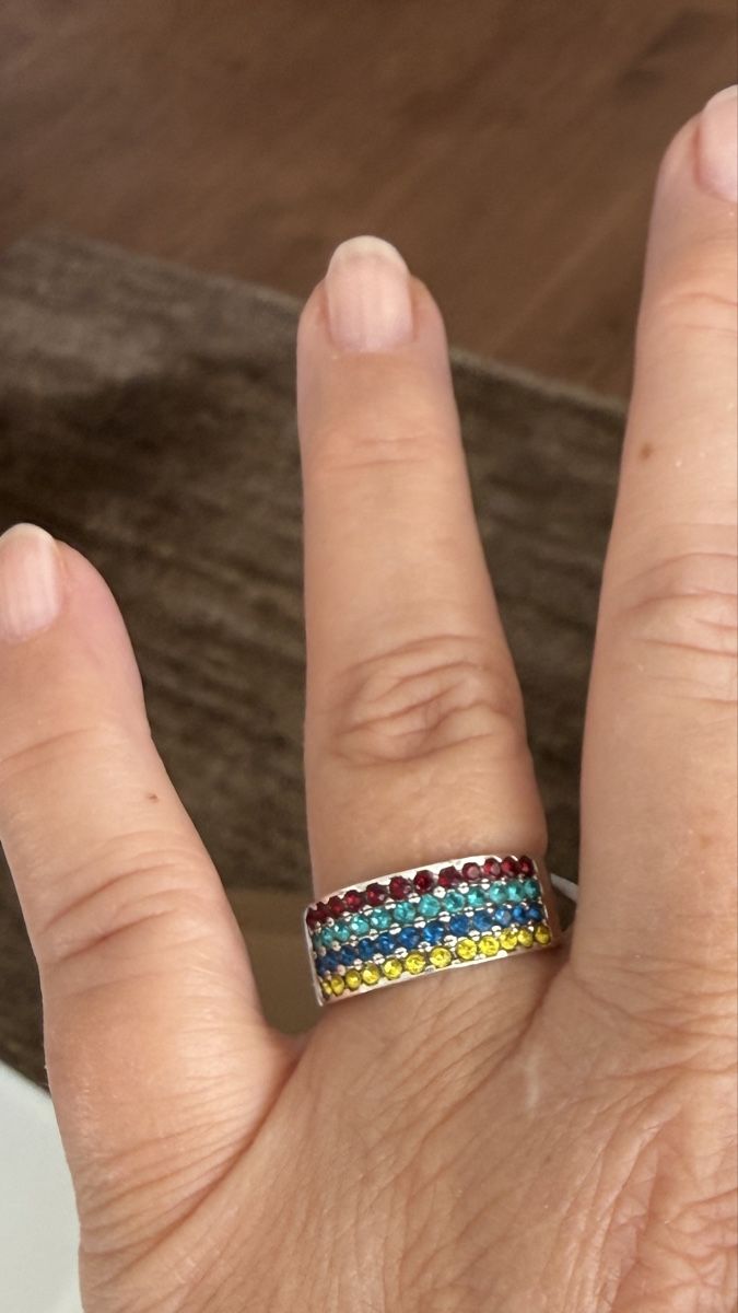 Ringe: Multicolor Ring, Silber 925,  Grösse 58 – Neu und originalverpackt aus Ebikon von Leonidas2