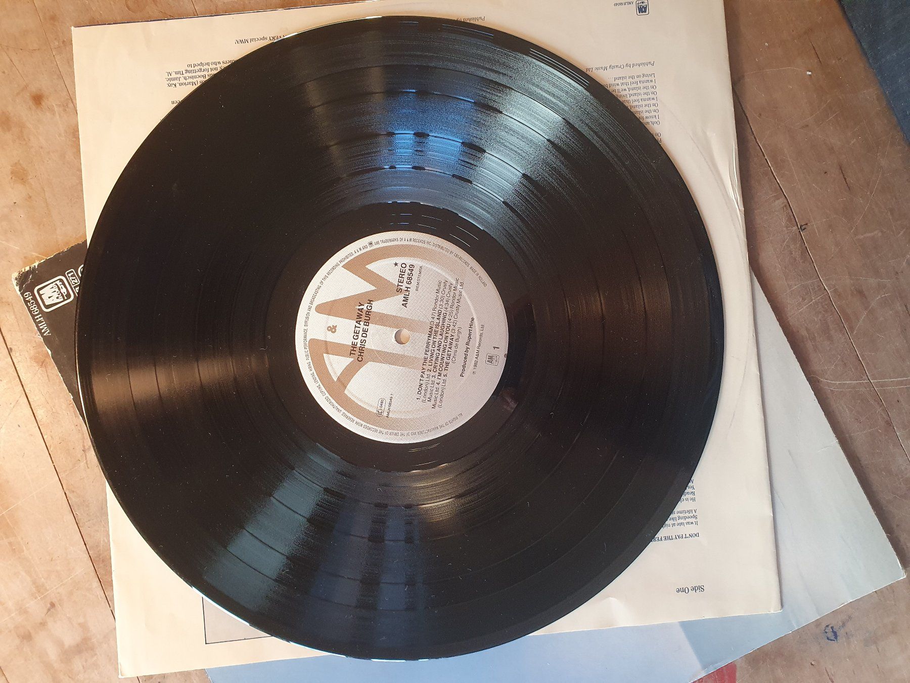 Dischi in vinile: LP Chris De Burgh The Getaway – Usato da Zürich venduto da loosebone 5