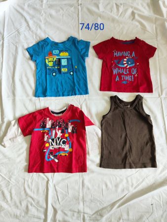 Gr. 74/80 - 2 T-shirts + 1 sweat Shirt NYC + 1 ärmellos
