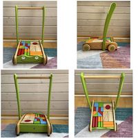 Lernlaufwagen Frosch aus Holz