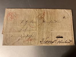 1846 Faltbrief des Gerichtsschreibers Zürich - Chur