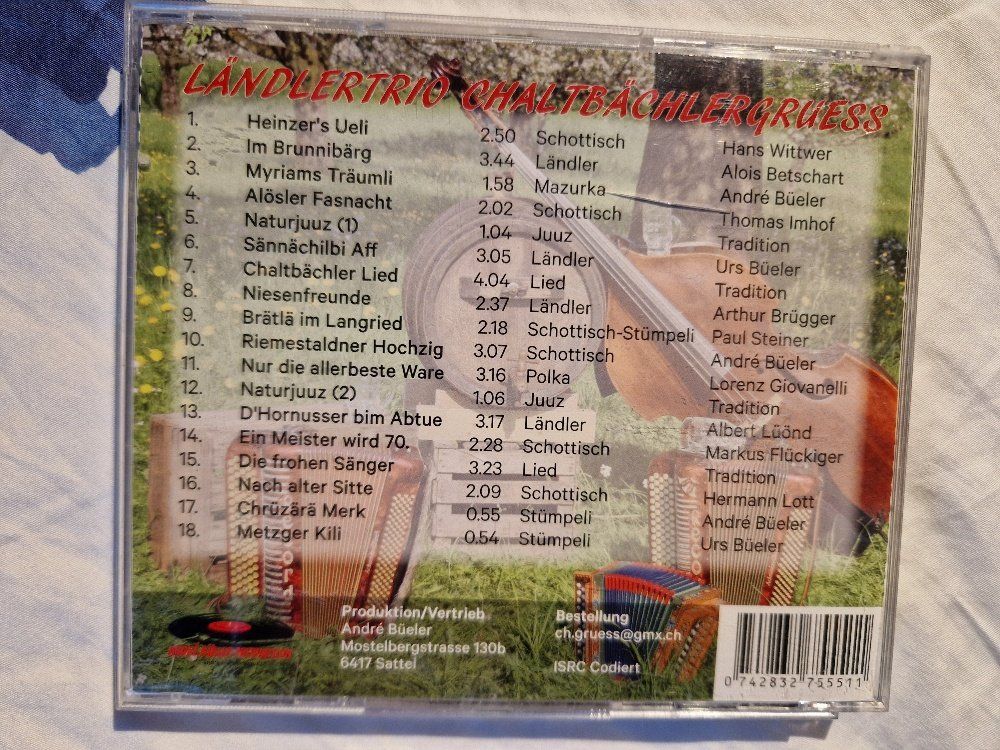 CD: Ländlertrio Chaltbächlergruess: Moscht Mönds Eim Gäh – Usato da Brittnau venduto da Zibu 1